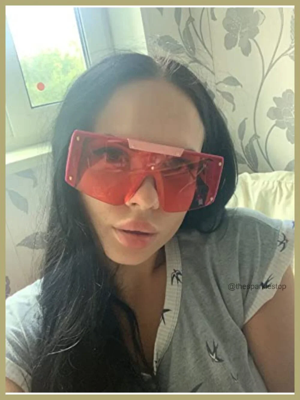 Oversized Square Sunglasses UV400 Protection